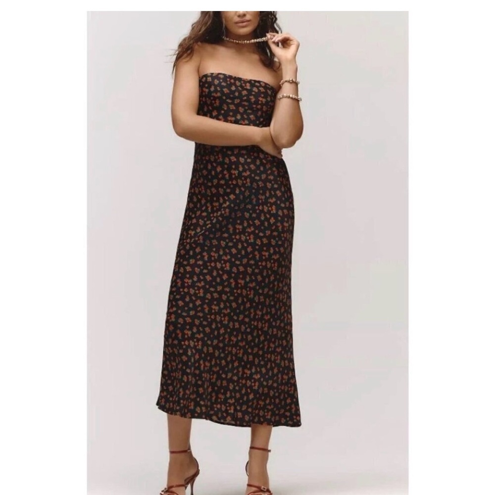 Anthropologie Strawberry Tilda Slip Dress - XS